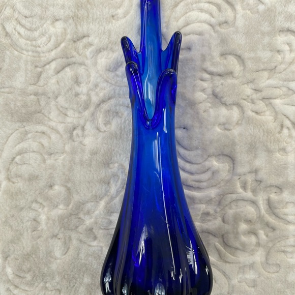 Vintage Norleans Swung Vase, Five Finger Cobalt Blue Collection - Picture 6 of 8